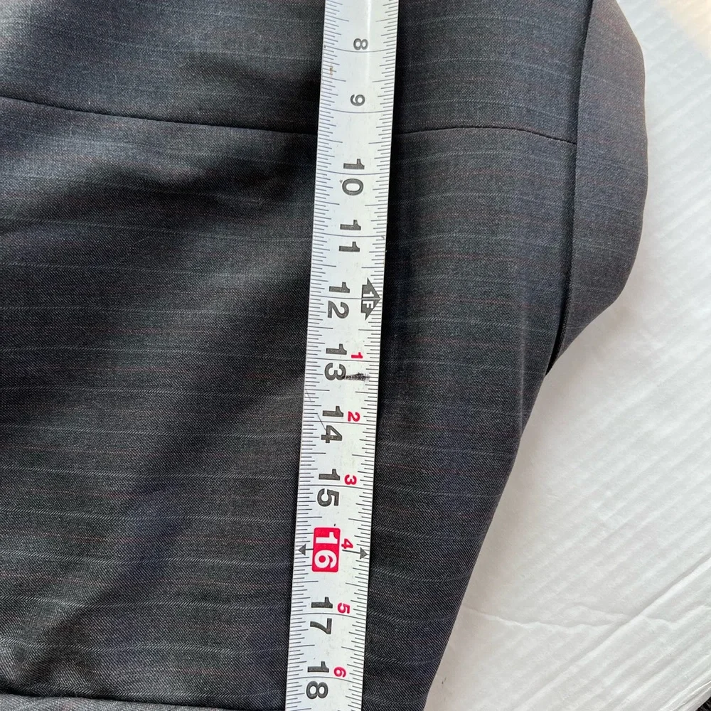 Classic Gray Pinstripe Men's Blazer